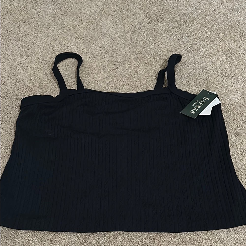 LAUREN RALPH LAURN SWIM TOP -24 - Navy Blue - New